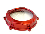 New Evotech Red Billet Clutch Cover See Through Panigale V4 2018 +up CM-08-02/CR4