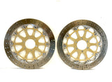 Genuine Ducati 748 996 998 Steel Carrier 320mm Brembo Front Brake Rotors Discs3