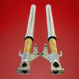 Genuine Ducati 03-04 999 749 S Showa Forks Gold Nitride 65mm Caliper Spacing0