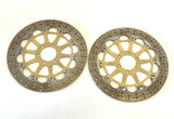 Genuine Ducati 748 996 998 Steel Carrier 320mm Brembo Front Brake Rotors Discs0