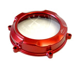 New Evotech Red Billet Clutch Cover See Through Panigale V4 2018 +up CM-08-02/CR6