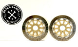 Genuine Ducati 748 996 998 Steel Carrier 320mm Brembo Front Brake Rotors Discs2