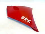 Genuine Ducati 748 02-04 LH Mid Panel Plastic Fairing Red Refurbished 4801B611AB4