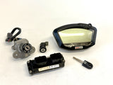 Genuine Ducati 848 Speedo ECU Key Seat Lock Gauges Ignition Switch Matched 26k2
