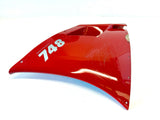 Genuine Ducati 748 996 916 Red Mid Fairing Cowling Left Has Road Rash 48010391A3