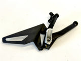 Genuine Ducati Panigale V4S Black Right Rearset Bracket, Footpeg 82433471A2