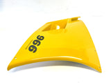 Genuine Ducati 748 996 916 Yellow Mid Fairing Cowling Left Cracked 48010391A2
