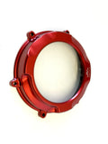 New Evotech Red Billet Clutch Cover See Through Panigale V4 2018 +up CM-08-02/CR2