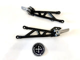 Genuine Ducati Hypermotard 698 Mono Passenger Footpeg Brackets & Pegs Set Pair1