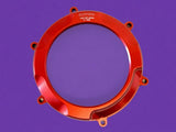 New Evotech Red Billet Clutch Cover See Through Panigale V4 2018 +up CM-08-02/CR0