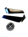 15-19 Genuine Rizoma Ducati 959 1299 Panigale Stealth Mirrors Black Pair BSS042B1