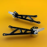 Genuine Ducati Hypermotard 698 Mono Passenger Footpeg Brackets & Pegs Set Pair0