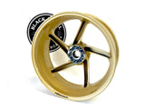 Genuine Ducati Marchesini Magnesium Rear Wheel 5 Spoke Gold Has Paint Chips3